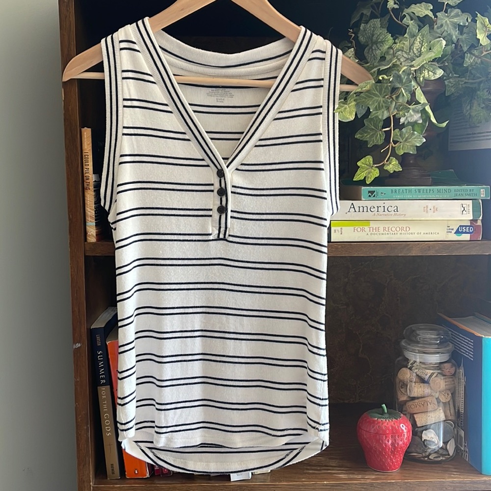 Summersalt black and white tank Medium